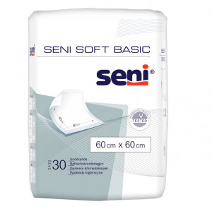 Aleze igienice Seni Soft Basic, 60x60 cm, 30buc
