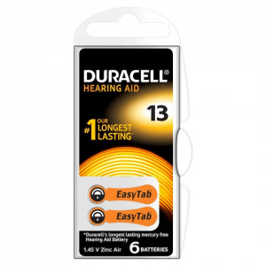Baterie Duracell pentru aparat auditiv DA13 6buc