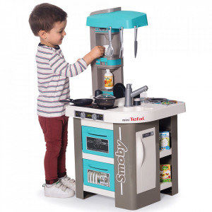 Bucatarie Smoby Mini Tefal Studio Bubble gri albastru