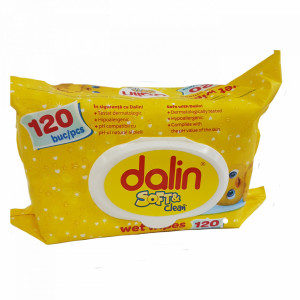 Dalin Servetele Soft & Clean capac, 120 buc