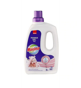 Detergent gel concentrat pentru rufe Sano Maxima Power Gel Baby 60 spalari 3l