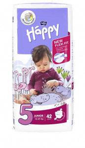 Happy Mega Pack Junior 5, 12-25 kg ,42 buc