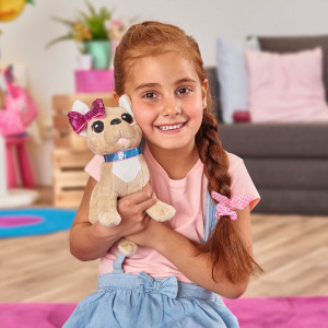 Jucarie de plus Catel Chi Chi Love Swap fashion 20 cm cu geanta