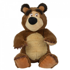 Jucarie de plus Masha and the Bear, Bean Bag Bear 20 cm