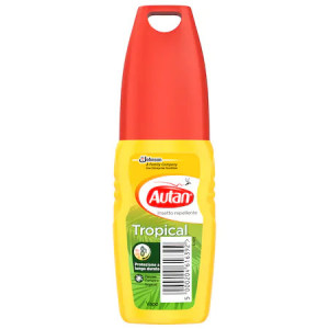 Lotiune anti-intepaturi insecte Autan Tropical cu pulverizator, 100 ml