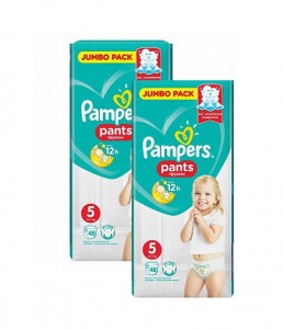 Pachet 2 x Scutece chilotel Pampers Pants Nr.5, 48 buc (96 buc)