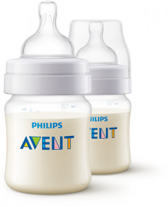 Philips-Avent Set 2x Biberon Classic, 125 ml, tetina Airflex