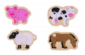 Puzzle - animale de la ferma - BigJigs