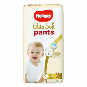 Scutece-chilotel Huggies Elite Soft Pants Mega Pack, Nr.4, 9-14 kg, 42 buc