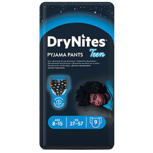 Scutece-chilotel pentru noapte Huggies DryNites 8-15 ani, Baieti, 27-57 kg, 9 buc