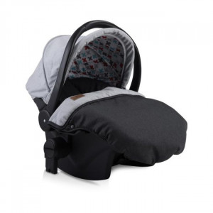 Set Carucior 3 in 1, S 500, cos auto inclus, Lorelli, Grey & Black Cross