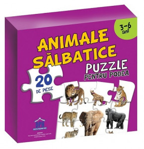 Animale salbatice ( puzzle podea 50/70 + afis 50/70 )