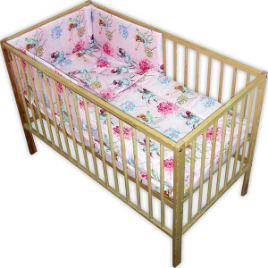 Lenjerie patut - Zane, 4 piese, roz