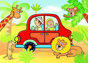 Puzzle de podea - Safari (24 piese)