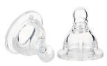 Set 2 Tetine Silicon 0-3 luni cu Gat Normal S U-GROW A-1024S