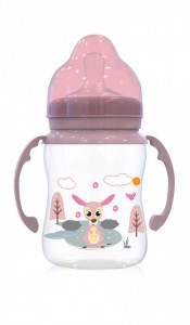 Biberon cu gat larg si cu manere, 0+ luni, 250 ml, Lorelli