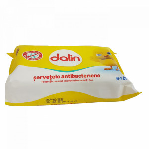 Dalin Servetele Antibacteriene rezerva, 64 buc