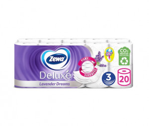 Hartie igienica Zewa Deluxe Lavender Dreams, 3 straturi, 20 role
