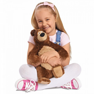 Jucarie de plus Masha and the Bear, Bean Bag Bear 43 cm