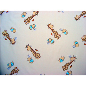 Lenjerie patut Hubners Girafa, 5 piese, crem