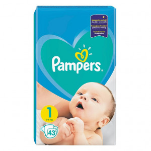 Pampers New Baby - nr.1, 43 buc