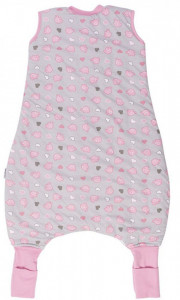 Sac de dormit cu picioruse si talpa antiderapanta Pink Elephant 18-24 luni 2.5 Tog
