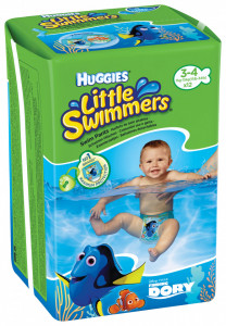Scutece-chilotel pentru apa Huggies Little Swimmers 3-4, 7-15 kg, 12 buc