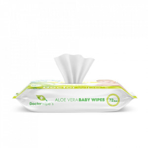 Servetele Umede Doctor Wipes Aloe Vera 72 buc