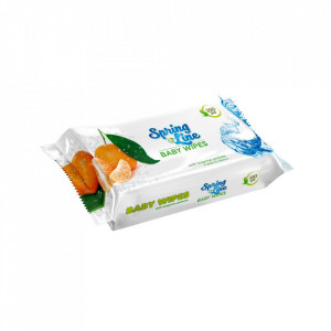 Servetele umede Spring Line Baby Extract de mandarine 100 buc