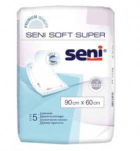 Aleze igienice Seni Soft Super, 90x60 cm, 5buc