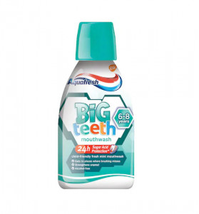 Apa de gura pentru copii 6+ ani, Aquafresh Big Teeth Mint, 300ml