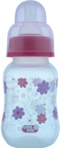 Biberon polipropilena usor de tinut decorat 125 ml