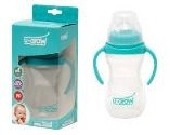 Biberon PP 6-9 luni cu Gat Larg 270 ml U-GROW A-1015