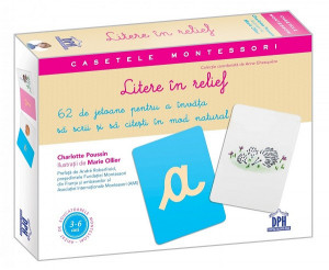 Casetele Montessori - Litere in relief - jetoane + ghid de utilizare