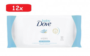 Pachet 12xServetele Umede Dove Baby Rich Moisture, 50 buc (600 buc)