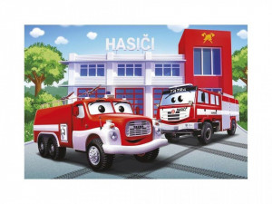 Puzzle - Masina de pompieri (24 piese)