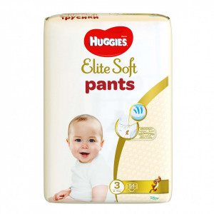 Scutece-chilotel Huggies Elite Soft Pants Mega Pack, Nr.3, 6-11 kg, 54 buc