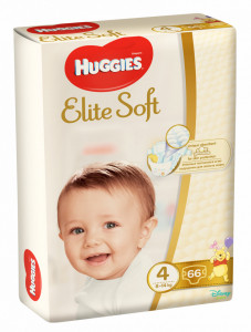 Scutece Huggies Mega Pack Elite Soft Nr.4, 8-14 kg, 66 buc