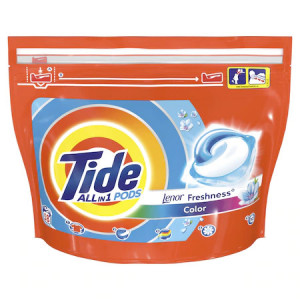 Detergent capsule Tide All in One PODS Touch Of Lenor Color, 58 spalari