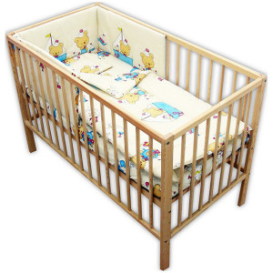 Lenjerie patut - Ursuletul Marinar, 4 piese, crem