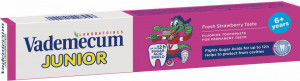 Pasta de dinti Vademecum junior, strawberry 6+ ani, 75 ml