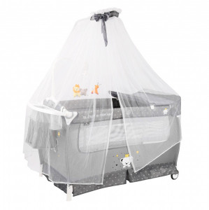 Patut pliabil, Sleep'n Dream, cu baldachin, 2 nivele cu accesorii