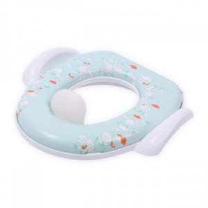 Reductor moale pentru toaleta, cu manere, Lorelli, White Rabbit
