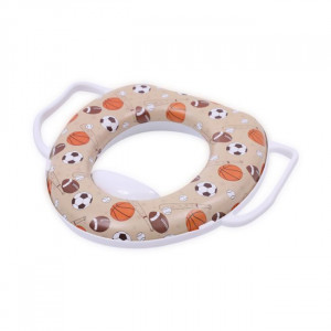 Reductor moale pentru toaleta, cu manere, Lorelli, White