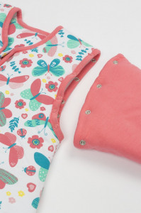 Sac de dormit cu maneca lunga detasabila Butterfly 6-18 luni 3.5 Tog