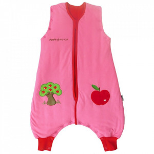 Sac de dormit cu picioruse si maneca lunga detasabila Apple of my eye 6-12 luni 2.5 Tog