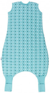 Sac de dormit cu picioruse si talpa antiderapanta Teal Stars 2-3 ani 2.5 Tog