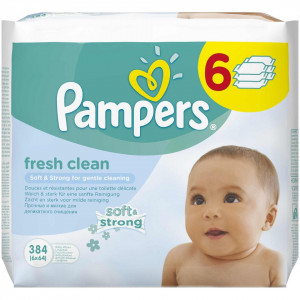 Servetele umede Pampers Baby Fresh 6x64 buc