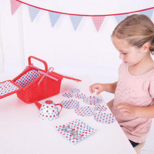 BigJigs Setul meu de picnic cu buline