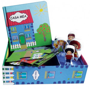 Casa mea - set cu puzzle, carte, figurine